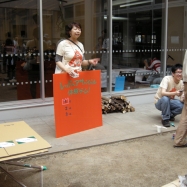 食事の後は今日体験したプログラムをおさらいするゲームに挑戦！